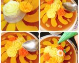 Hình bước làm 5 của món Rau câu đào 8/3