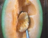 Hình bước làm 2 của món Kem dưa lưới ngon mê ly!