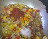 A picture of step 3 of One Pot Mexican Rice.