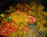 A picture of step 9 of Chicken masala kaleji.