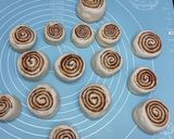 A picture of step 7 of Cinnamon rolls with nutella frosting.