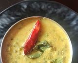 A picture of step 5 of Moong kadhi.