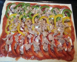 Foto del paso 6 de la receta: Pizza a los tres pimientos