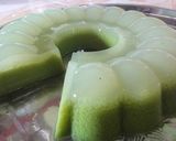 Foto langkah ke 9 dari resep Puding Lumut Pandan (Tidak amis ; matcha taste).