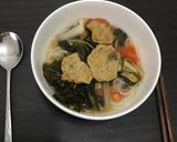 Hình bước làm 1 của món Bún chả cá dưa chua