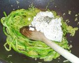 Pas rețetă "Spaghete" de zucchini cu cottage cheese 5 fotografie