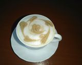 A picture of step 6 of Cappuccino without any machine or milk frothier.