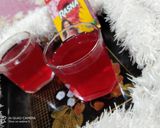 A picture of step 3 of Rasna rose juice.