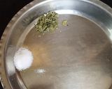 A picture of step 1 of Chapati pizza.