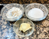 Foto del paso 1 de la receta: Pastel de nueces y dulce de leche con cobertura crujiente, “sin gluten”