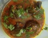 A picture of step 5 of Baigan Tomato Curry.