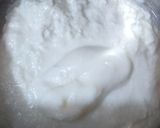 A picture of step 2 of Fresco style Dahi barray.