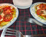 Foto del paso 20 de la receta Tortilla de brócoli con sobre mesa de tomate