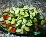 A picture of step 2 of Mango salsa.