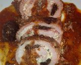 Foto del paso 3 de la receta Lomo ibérico relleno de queso azul beicon y ciruelas