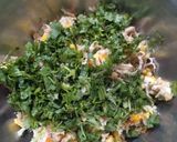 A picture of step 3 of Chicken Corn Kabab's.