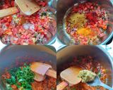 A picture of step 3 of Guvarfali Subji and Rice.