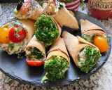 Une image de l'étape 10 de 🌮Cornets wraps 🫓🫔express fraîcheur 🥬printanière 🥒🌶️.