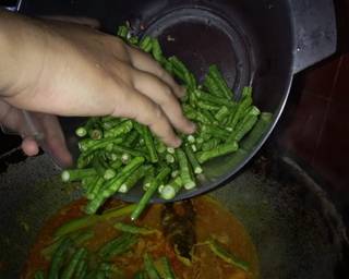 Kacang Panjang Bumbu Rujak langkah memasak 2 foto