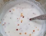 A picture of step 2 of Dahi ky Pakoray.