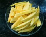 A picture of step 1 of Totapuri Mango Catla Fish Curry.