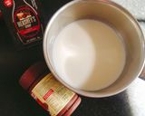 A picture of step 1 of Hershey's chocolate Cocoa 😋 Milk.