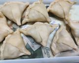 A picture of step 3 of Spiced Onion Potato Stuffed Pastries or Samosa.