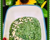 A picture of step 3 of Lauki ki methai.