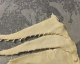 A picture of step 1 of Candy cane danish.