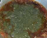 A picture of step 8 of Green Amarnath leaves sabzi.