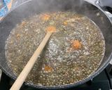 Une image de l'étape 14 de Lentilles vertes au lard, pommes fruits et carottes.