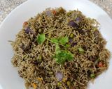 A picture of step 14 of Green Rice.