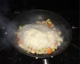 A picture of step 6 of Chicken Fried Rice.