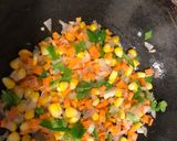 A picture of step 2 of Spaghetti-one pot meal.