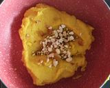 A picture of step 4 of Moong Dal Burfi.