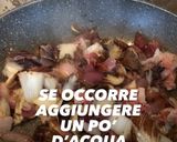 Foto del passaggio 2 della ricetta Scialatielli radicchio speck e gorgonzola