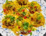 A picture of step 7 of Leftover Chapati fry Papdi Chaat.