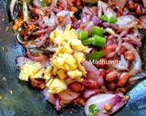 A picture of step 5 of Sabudana Upma.