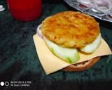 A picture of step 4 of Paneer Burger.