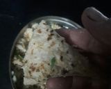 A picture of step 6 of Left over roti samosa.