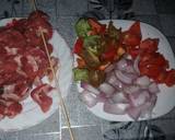 Les brochette de viande aux légumes à la panineuse étape de la recette 1 photo