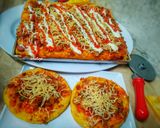Foto langkah ke 7 dari resep Pizza Labu Kuning Topping Worcis (wortel buncis).