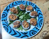 Foto del paso 7 de la receta: Huevos morados cocidos rellenos