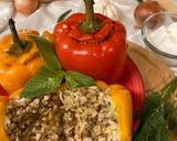 Nasi Bungkus Paprika ala Turki/Biber Dolmas/Stuffed Bell Pepper langkah memasak 8 foto