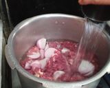 A picture of step 1 of Beef Qeema.
