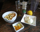 Foto del paso 1 de la receta: Paté de garbanzos, guisantes y cúrcuma