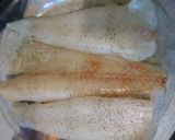 A picture of step 1 of Pollock Florentine.