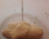 A picture of step 1 of Potato stuffed soyaflour flower.