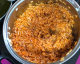 Foto del paso 5 de la receta: Arroz a la cubana, con salchichas y huevo