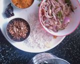 A picture of step 1 of Horsegram Sambhar and Stir fry.